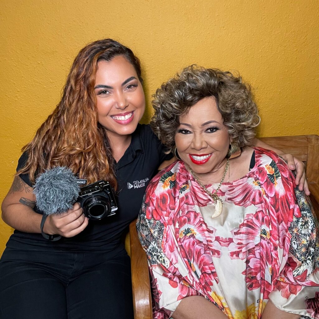 Layza com artista