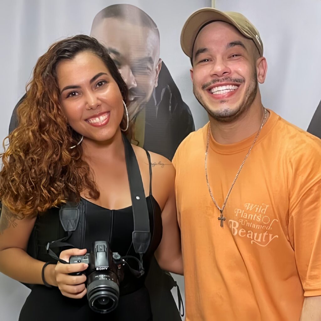 Layza com artista